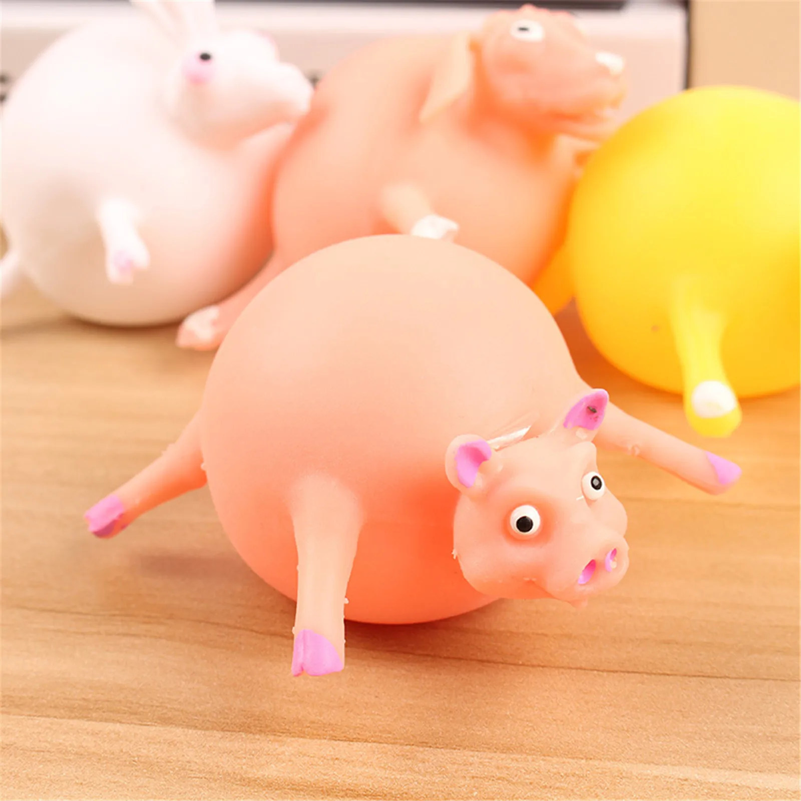 Игрушки-антистресс мяч-ракетка мягкий резиновый надувной мяч исцеляющая детская