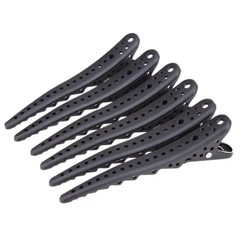 

6Pcs Hair Clips Mouth Professional Hairdressing Salon Hairpins Hair Accessories Black Headwear Barrette Hair Care Styling Tools