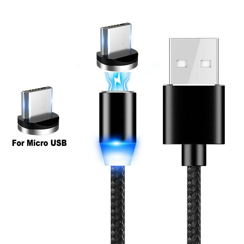 Магнитный Micro USB кабель для быстрой зарядки USB C кабель для передачи данных Шнур для мобильного телефона usb type C кабель для samsung huawei Xiaomi LG