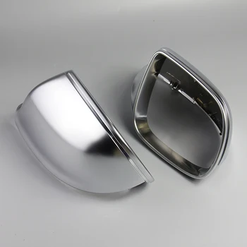 

For Audi Q5 2009-2015 Q7 2009-20171 Pair Matte Chrome ABS Rearview Mirror Shell Cover Side View Protection Cap Wing Mirror Cover