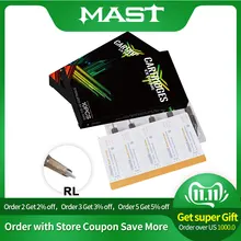 Коробка из 20 штук одноразовые стерильные татуировки иглы для татуировки поворотные ручки Круглый лайнер оттеняющий расходные материалы