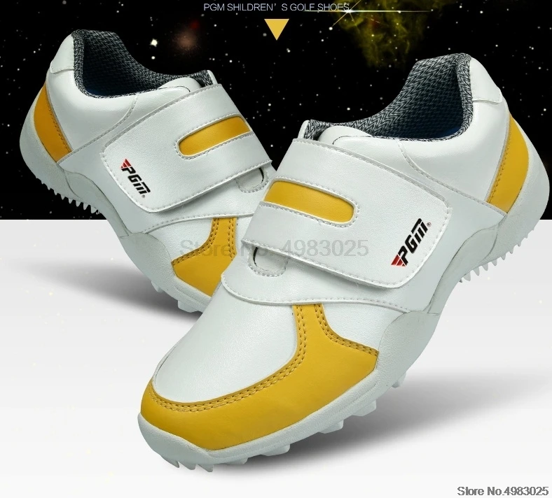PGM, детская обувь для гольфа для девочек, водонепроницаемые легкие кроссовки для мальчиков, для подростков, нескользящая спортивная обувь, AA20172