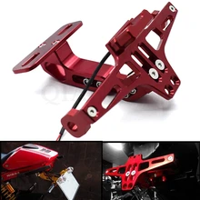 Универсальный мотоцикл номерной знак рамка Кронштейн с светодиодный сигнал кронштейн для Yamaha FZ1 фазер FZ6 FZ6R FZ8 XJ6 MT-07 MT-09 FZ-09