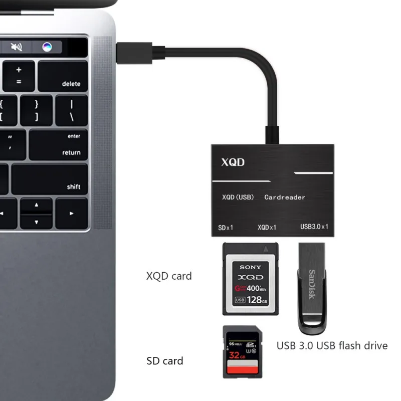 Type-C для XQD/SD карты USB3.0/2,0 кард-ридер высокоскоростной камеры компьютерного оборудования адаптер