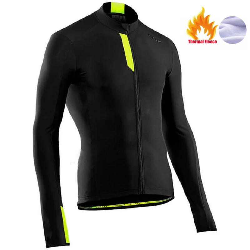 NW Pro team Men Cycling Jackets Winter Thermal Fleece Jersey Bicycle Cycling Warm MTB Bike Clothing Jacket Multiple choices - Цвет: 06