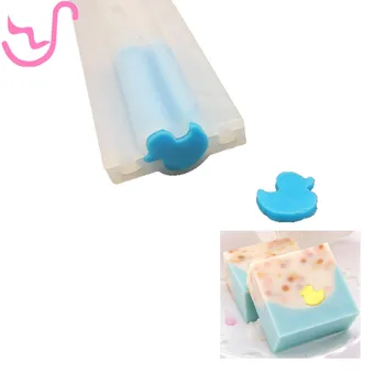 

Duck shape silicone soap mould round moon square flower dolphin star heart shape tube column DIY mold free shipping