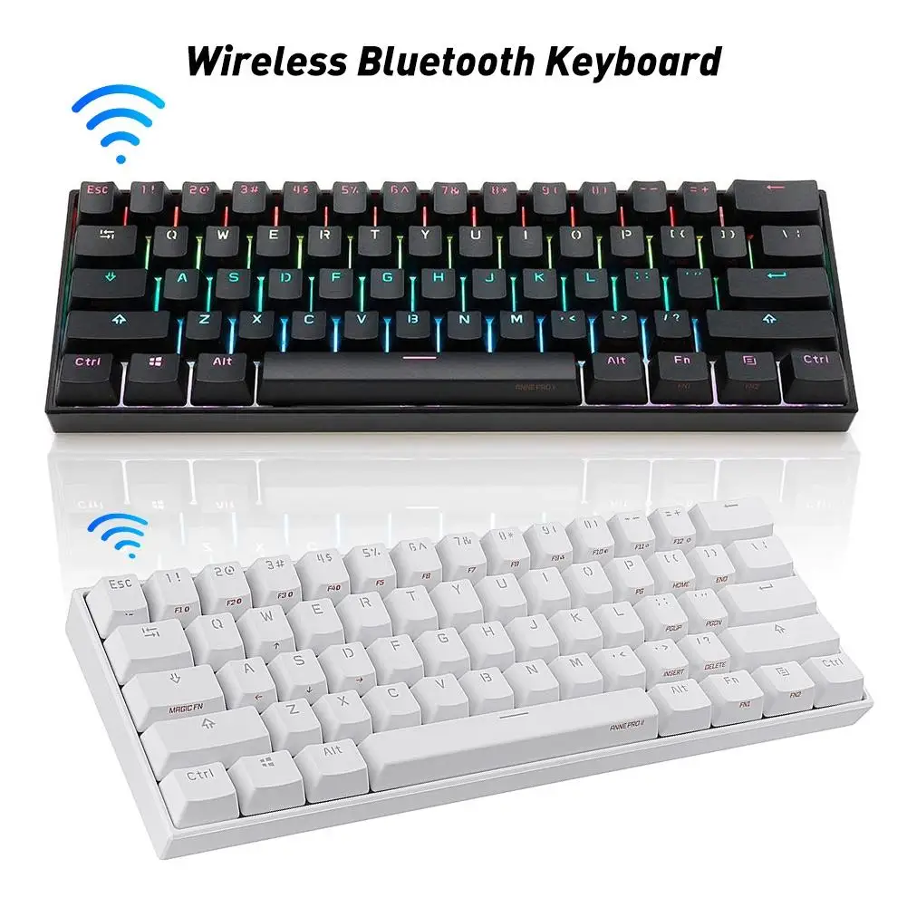 ANNE Pro2 RGB Color Backlight Wireless Bluetooth Mechanical Gaming Keyboard