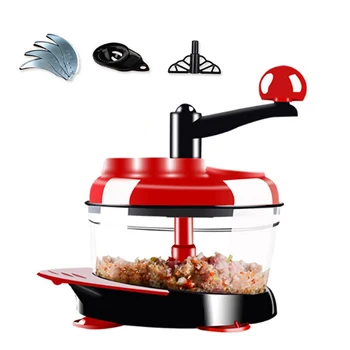 

Multi-function Kitchen Manual Food Processor Meat Grinder Vegetable Chopper Shredder Cutter Egg Blender Food Processor