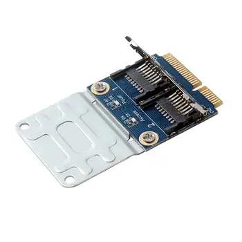 

Mini Pcie To 2 Micro Sd Adapter Card Mini Pcie To Dual Tf Notebook Ssd Card Reader Microsd Card Dual Card Reader