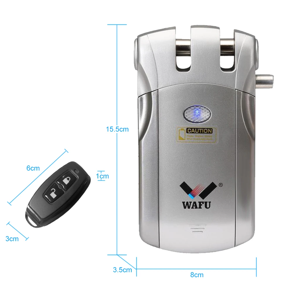 WAFU HF-018W WiFi электронный автоматизированный замок пульт дистанционного управления Невидимый Дистанционный Замок без ключа умный дверной замок Домашняя безопасность простая установка