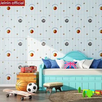 

Cartoon football pattern self-adhesive 3d wall stickers cute cartoon kids kindergarten crash foam soft package bedroomstickers