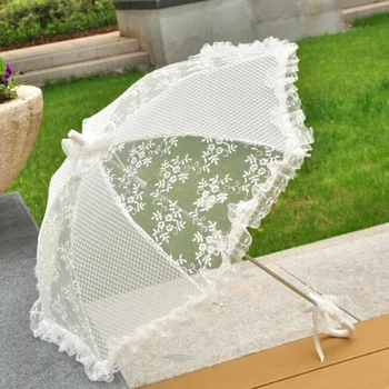 

Handmade Umbrellas for Wedding Bridesmaid Decoration Lace Christmas Decoration Umbrella