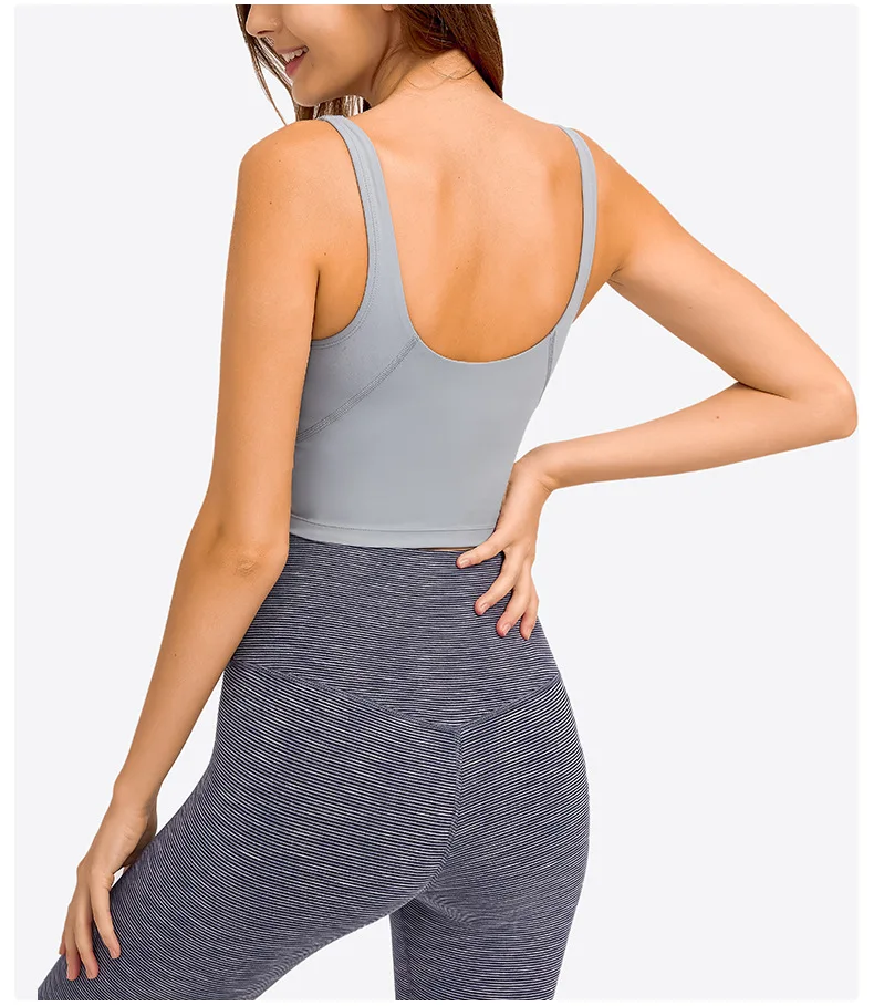 Hot Selling Wholesale Pop Women Sports Bra Tight Gym Crop Top Yoga Vest Shockproof With Chest Pad High Strength Fitness Clothing Hot Selling Wholesale Pop Women Sports Bra Tight Gym Crop Top Yoga Vest Shockproof With Chest Pad High Strength Fitness Clothing