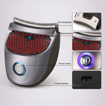 

Clipper Mini Rechargeable Hair Clipper Trimmer Professional Electric Haircut Men's Hair Trimmer Beard Haircut 9Pcs Limit Combs