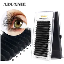 ABONNIE8-17 высокое качество наращивание ресниц норка, индивидуальное наращивание ресниц натуральные ресницы Поддельные Накладные ресницы