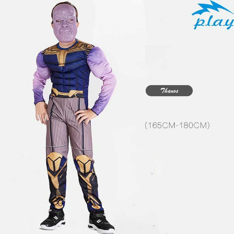 Thanos SATCOPY Хэллоуин Косплей Костюм для взрослых мускул-герой Халк, Человек-паук Бэтмен, Железный человек Супермен, Мстители Костюмы супергероев - Цвет: Thanos
