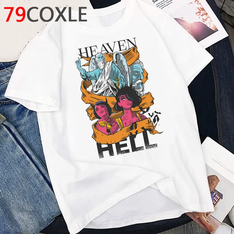 Satan Horror T Shirt Women Demon Death Scary Devil Funny T-shirt Satanism  Alien Grim Reaper Satanist Graphic T Shirts Female