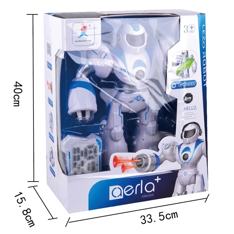 New Smart Robot  Intelligent programming rechargeable Radio Control  robots Soft missile launch 6