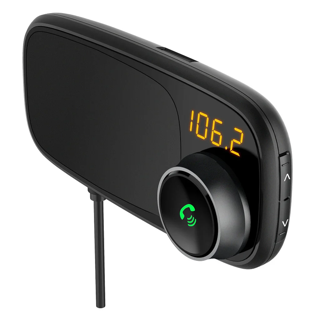 T16 Магнитный Кронштейн Автомобильный Bluetooth передатчик музыкальный плеер QC3.0 Быстрая зарядка абсолютно и высококачественный
