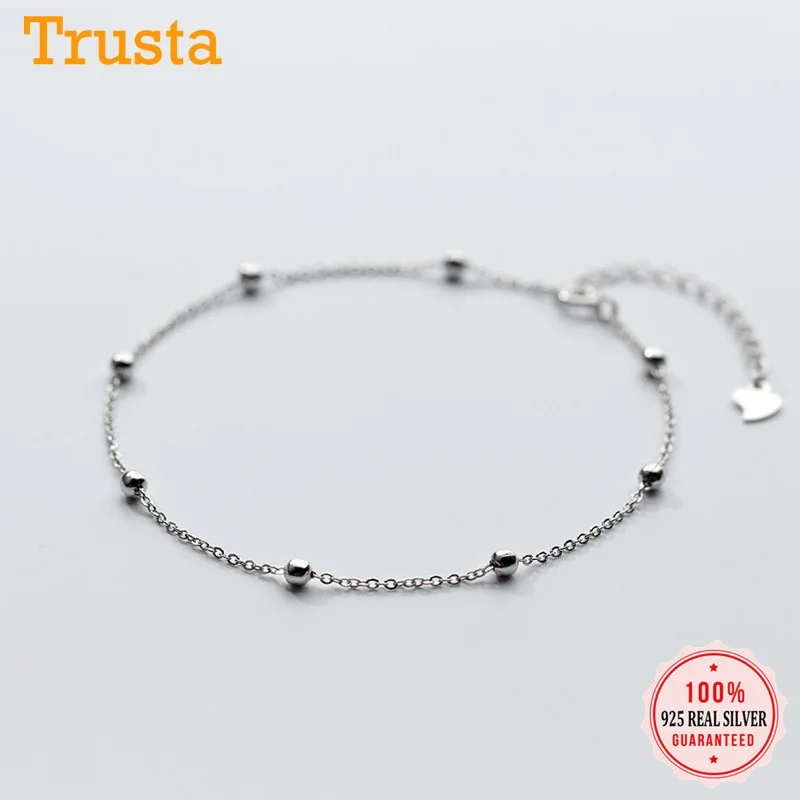 Trustdavis genuine 925 Sterling Silver Fashion Sweet Small Bell Anklets For Women Sivler 925 Jewelry Anklets Wholesale DS805 Trustdavis genuine 925 Sterling Silver Fashion Sweet Small Bell Anklets For Women Sivler 925 Jewelry Anklets Wholesale DS805