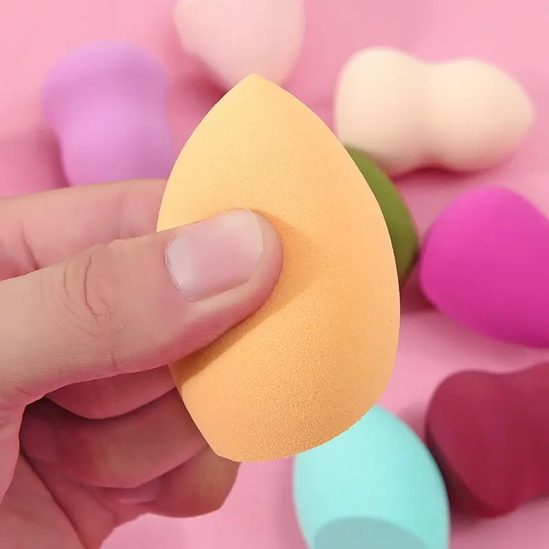 3pcs Milk Tea Color Series Beauty Powder Puff Soft Hydrophilic Non-latex Foam Makeup Sponge