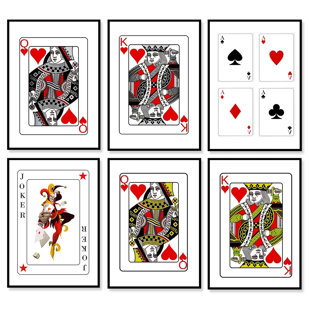 Printable art Digital Prints modern playing cards joker wall art printable  art, Canvas Print Poster|Painting & Calligraphy| - AliExpress