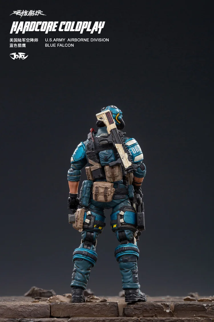 Новинка 1/18, JOYTOY, фигурка, высокая имитация, кукла, США, армия, дивизия ВДВ, голубой Сокол, солдат, фигурка, модель игрушка для мальчиков