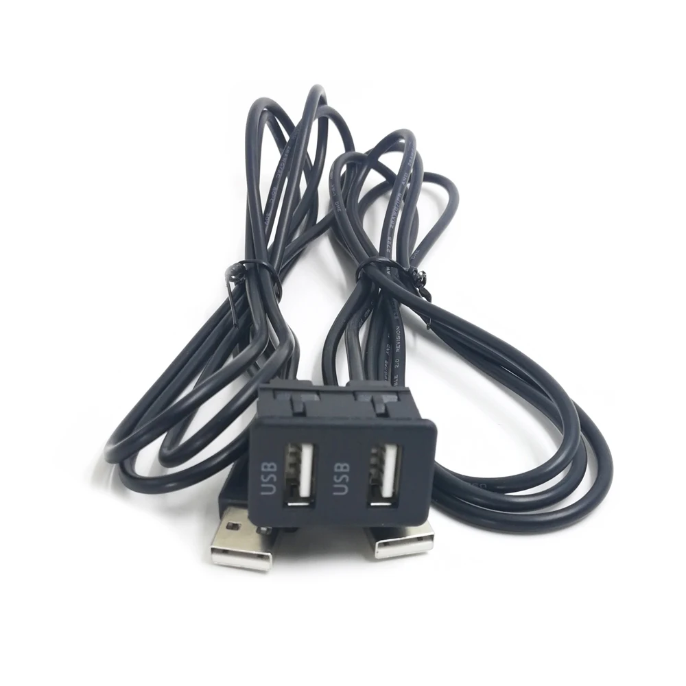 Biurlink 150 см 2 стиля универсальный внешний AUX 2USB переключатель/двойная USB Панель