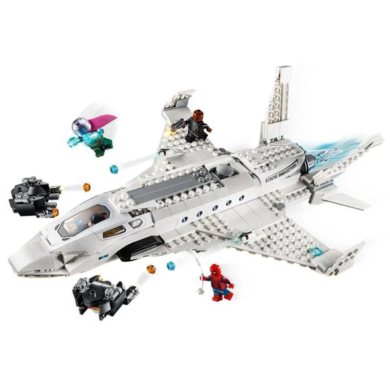 

Iron Man Fighter Compatible With Lepining 76130 Marvel Super Heroes Model Building Blocks Boy Birthday Gift Toy For Children