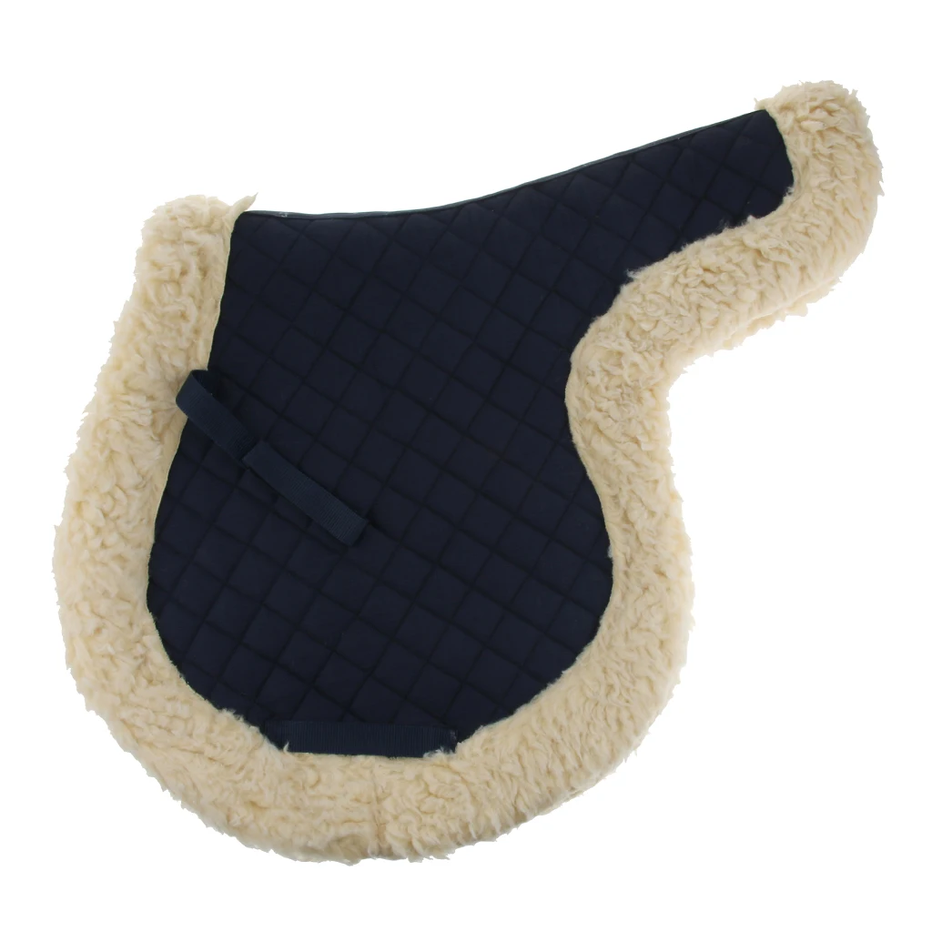 English Horse Saddle Pad All Purpose Comfortable Soft Winter Outdoor Horse Riding Equestrian Supplies