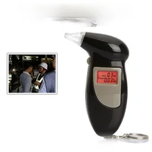 Handheld Backlight Digital Alcohol Tester Mouthpieces Alcohol Breathalyzer Analyzer LCD Detector AT-68S with backlight display