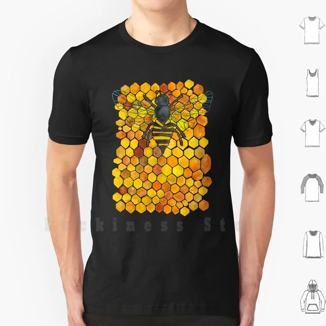 Cool Tee Bee Bee Hive Honeycomb Bees 