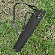 Shoulder-Back Design Leather Quiver Can Hold 30 Pcs Arrows