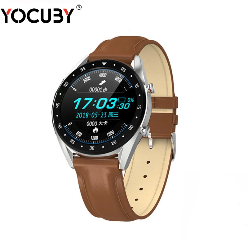 YOCUBY L7 EKG Smartwatch Männer GPS HRV Sport Armband BT Sprechen Herz Rate Blutdruck Uhr IP68 Smart Uhren für android IOS