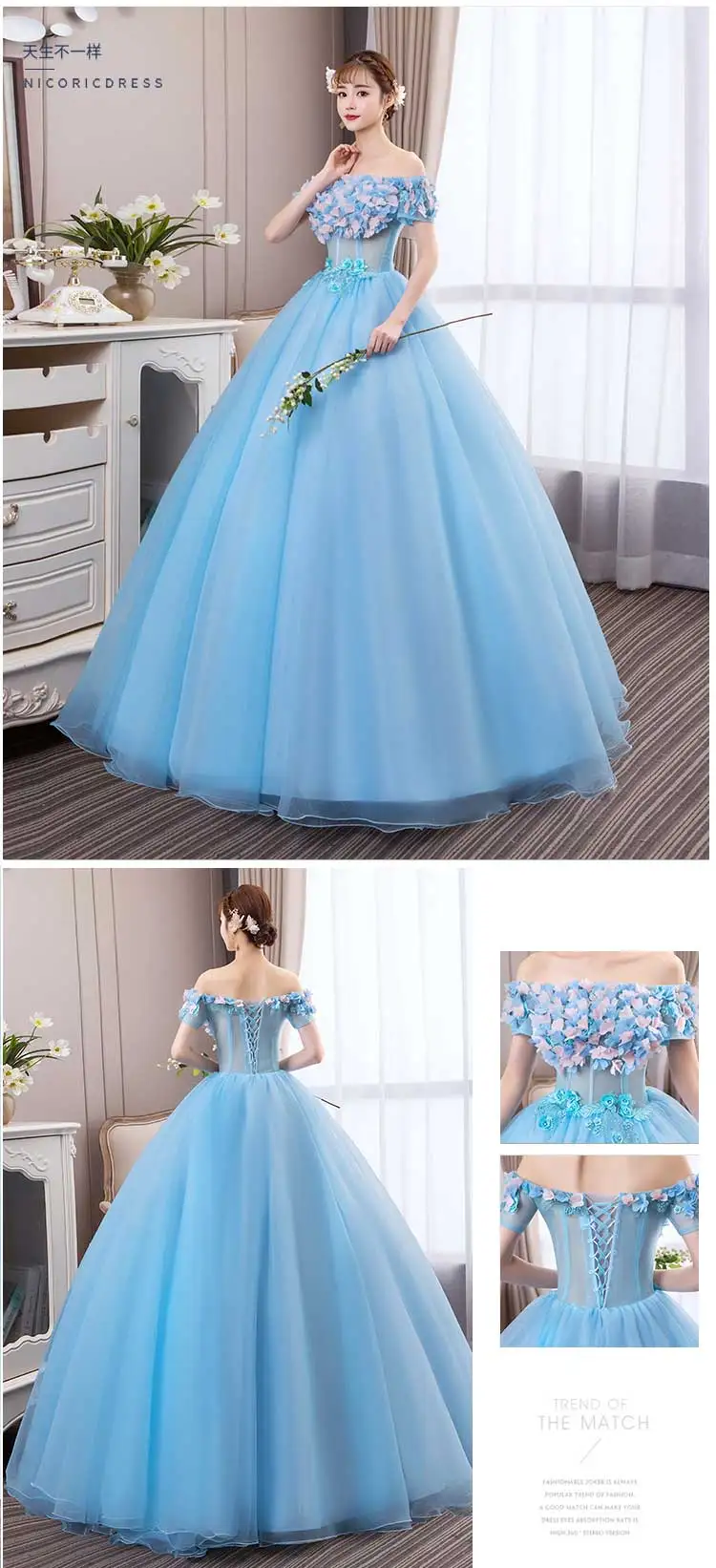 Robe De Soiree Новое Элегантное бальное платье с коротким рукавом и открытыми плечами, классическое цветочное бальное платье Бальные платья