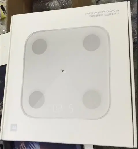 Бренд Xiaomi mi jia Smart Fat Scale 2 Xiomi монитор композиции тела Bluetooth 4,0 весы - Цвет: Original BOX