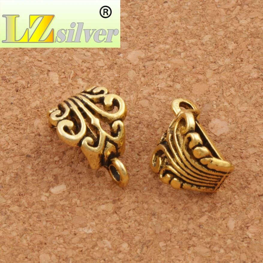 Hollow Buttterfly Flower Connectors Bails 200pcs Zinc Alloy  Bronze Beads Fit Charm European Bracelet L683
