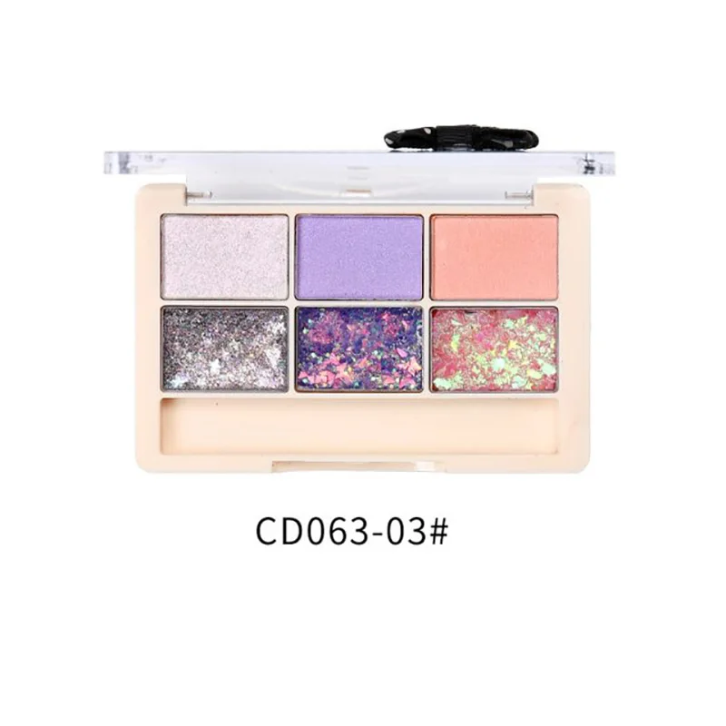 Six Color Sequin Pearlescent Matte Eyeshadow Lasting Brighten Skin Color Desert Eye Shadow Elegant Temperament Charming Six Color Sequin Pearlescent Matte Eyeshadow Lasting Brighten Skin Color Desert Eye Shadow Elegant Temperament Charming
