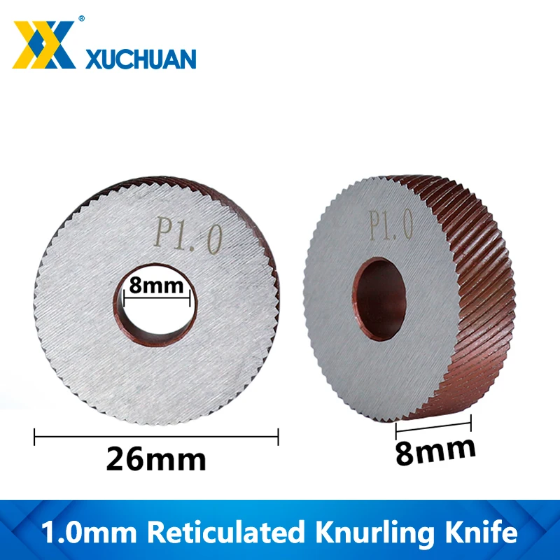 1.0mm Reticulated Knurling Wheel Steel Lathe Tool Inner Hole Embossing Wheel Reticulated Knurling In Lathe