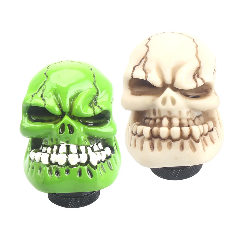 

Skull Shape Head shift knob Car Accessories Decoration Car Manual Gear Stick Shifter Lever Knob gear shift knob