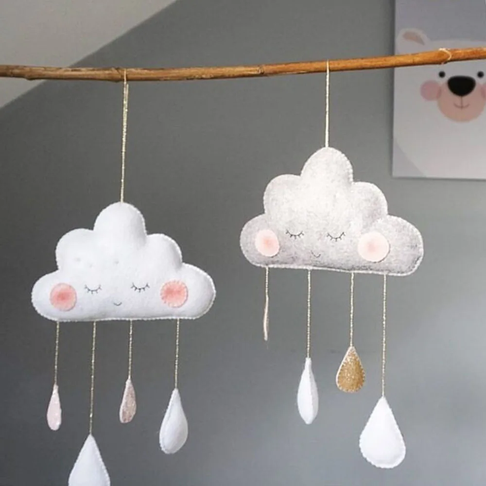 

Room String Decor Cloud Hanging Kids Room Wall Decor Baby Bunting Ornament Tent String Hanging Home Kids Room Decoration HM0037