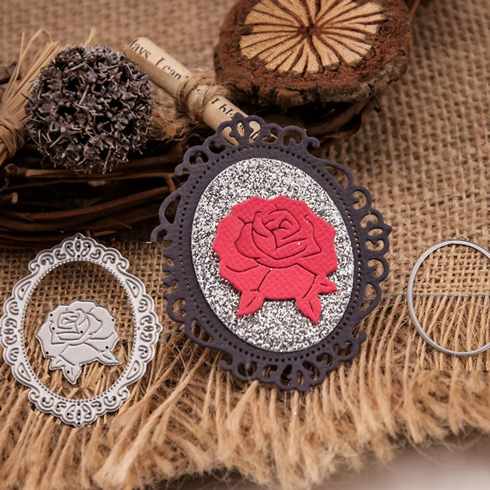 

Cutting Dies cut dieNew Design Craft 3pcs flower rose decoration Scrapbooking Album Paper Card Craft Embossing Die Cuts