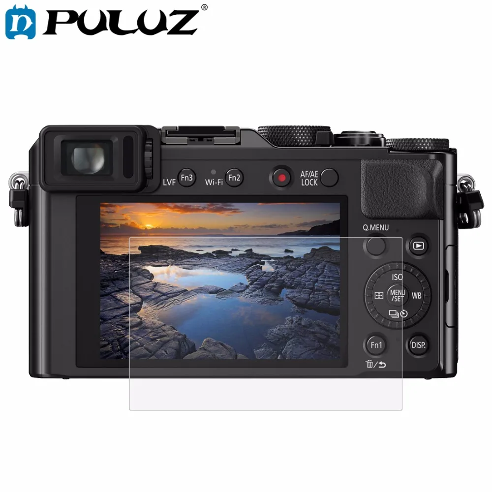 Защитное стекло для экрана камеры Panasonic DMC-LX100 GH5 GF6 GX8 PULUZ 2.5D 9H с изогнутыми краями |