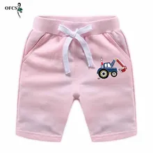 Лидер продаж! Детские летние шорты разноцветные пляжные брюки из хлопка с мультяшным принтом Шорты для мальчиков от 2 до 12 лет