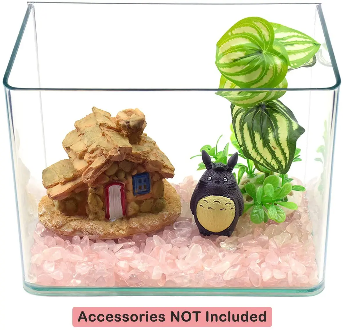 Aquarium Fish Turtle Tank Sand Rock Pebbles Crystal Quartz Stones Rock Sand for Vase Fillers Air Plants Succulent Plants Decor