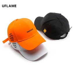 Men's Caps Letter Embroidery Cotton Baseball Cap Summer Casual Visor Hat Adjustable Kpop Golf Hat Hip Hop Caps Snapback Hat Bone