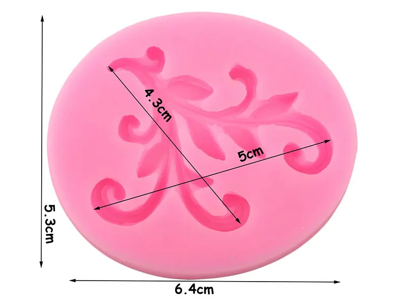 Цветы Листья лианы торт границы силиконовые формы прокрутки лист инструменты для украшения тортов из мастики конфеты глины шоколадные формы для мастики
