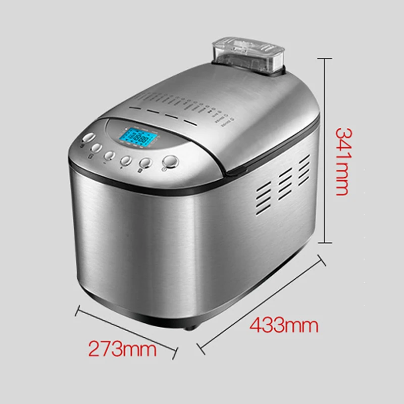 

1.25kg Home automatic bread machine AB-3SF16 Multi-function intelligent dough mixer bread maker 15h timing/15 menu 220v 905w 1PC