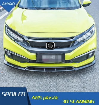 

For Honda Civic Body kit spoiler 2019-2020 For Honda Civic SC ABS Rear lip rear spoiler front Bumper Diffuser Bumpers Protector