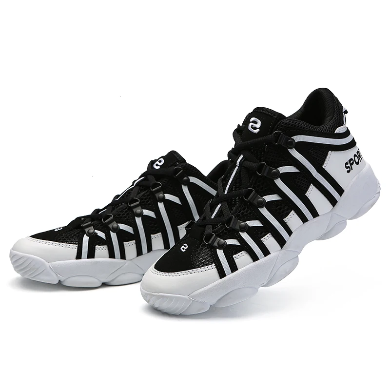 CINESSD Mr.nut Professional Volleyball Shoes,High Quality Anti-slippery Training Sneakers,Breathable,Mesh Shoes,Size 36-45 - Цвет: A black white